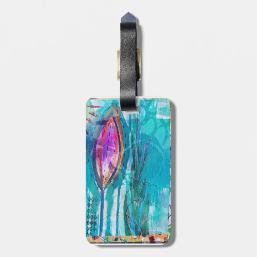 Künstlerischer Gepäckträger Gepäckanhänger (Rückseite vertikal)