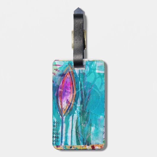 Künstlerischer Gepäckträger Gepäckanhänger (Rückseite vertikal)