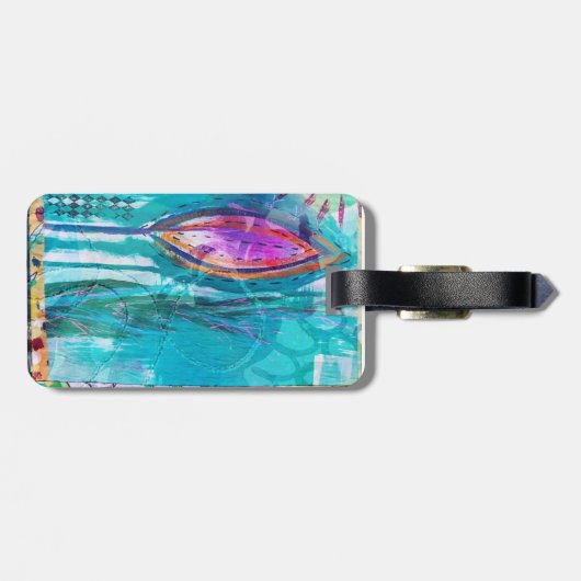 Künstlerischer Gepäckträger Gepäckanhänger (Rückseite horizontal)