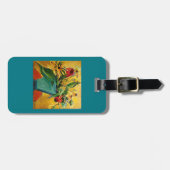 künstlerischer Gepäckumbau-Geldbeutelumbau oder Gepäckanhänger (Vorderseite horizontal)