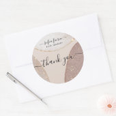 Künstlerischer Glitzer Schmuck Vielen Dank Sticker (Umschlag)