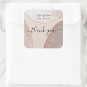 Künstlerischer Glitzer Schmuck Vielen Dank Sticker (Tasche)