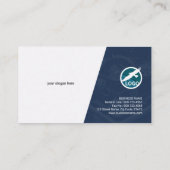 Künstlerischer GoldMotor-moderne Visitenkarte (Rückseite)