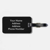 Künstlerischer Golf-Spieler Gepäckanhänger (Rückseite horizontal)