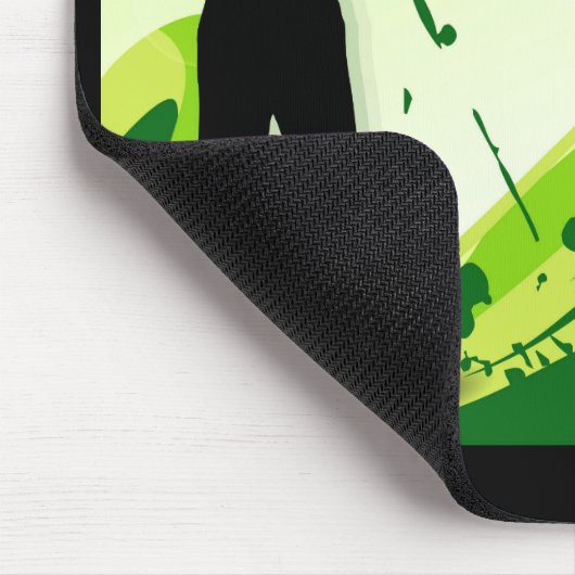 Künstlerischer Golf-Spieler Mousepad (Ecke)