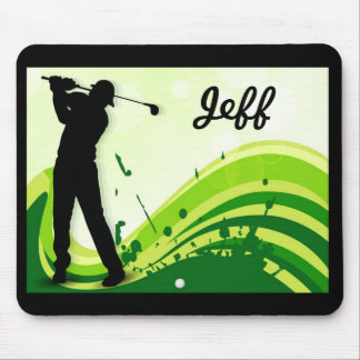Künstlerischer Golf-Spieler Mousepad