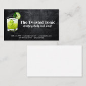 Künstlerischer grüner Mischcocktail Visitenkarte (Vorne/Hinten)