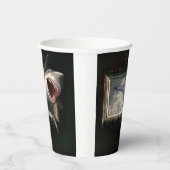 Künstlerischer Hai Pappbecher (Rechts)