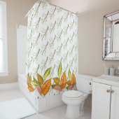 Künstlerischer Herbst auf einem Duschvorhang (Beispiel)