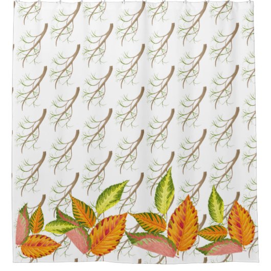 Künstlerischer Herbst auf einem Duschvorhang (Vorderseite)