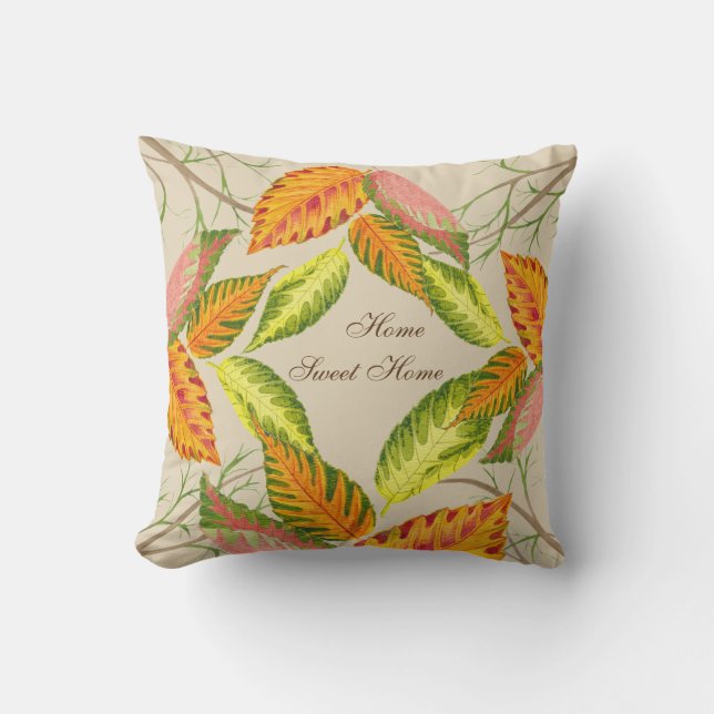 Künstlerischer Herbst auf einem Kissen (III) (Vorderseite)