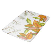 Künstlerischer Herbst auf einer Bademasse Badematte (Schrägansicht)