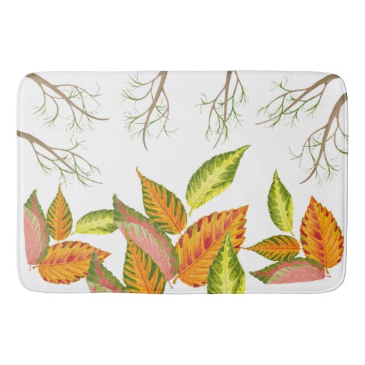 Künstlerischer Herbst auf einer Bademasse Badematte (Vorderseite)