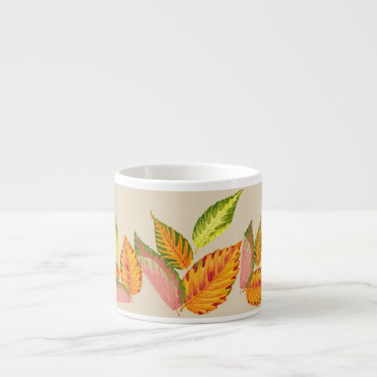 Künstlerischer Herbst auf einer Espresso-Tasse Espressotasse (Vorderseite)