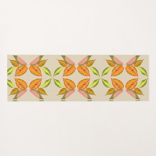 Künstlerischer Herbst auf einer Yogmatte Yogamatte (Rückseite (Horizontal))