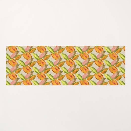 Künstlerischer Herbst auf einer Yogmatte Yogamatte (Vorderseite (Horizontal))