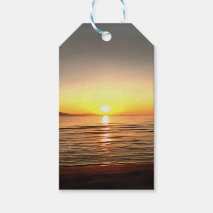 Künstlerischer Herbst Sonnenuntergang auf der Ägäi Geschenkanhänger