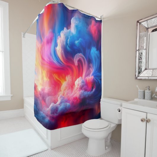 Künstlerischer Himmel Duschvorhang (Beispiel)