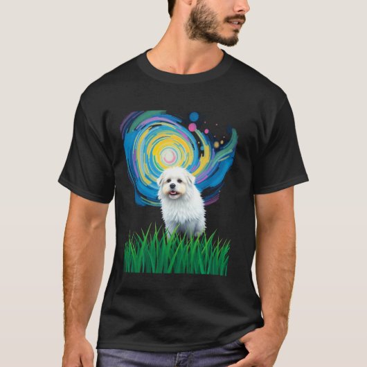 Künstlerischer Hund T-Shirt (Vorderseite)