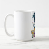 Künstlerischer Hundeporträtmaler Kaffeetasse (Links)
