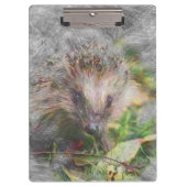 künstlerischer Igel Klemmbrett (Vorderseite)