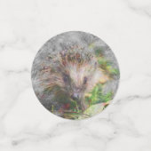 künstlerischer Igel Konfetti (Klein Vorderseite)