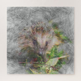 künstlerischer Igel Puzzle