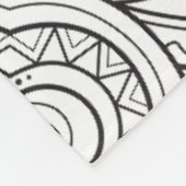 Künstlerischer inspirierter Entwurf Fleecedecke (Ecke)