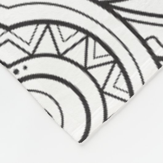 Künstlerischer inspirierter Entwurf Fleecedecke (Ecke)