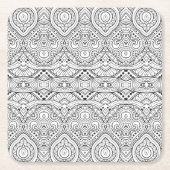 Künstlerischer inspirierter Entwurf Rechteckiger Pappuntersetzer (Vorderseite)