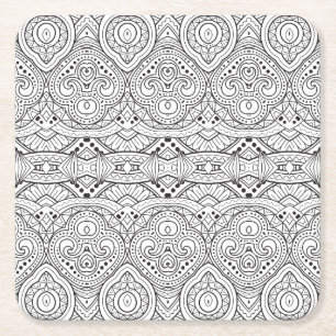 Künstlerischer inspirierter Entwurf Rechteckiger Pappuntersetzer