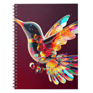 Künstlerischer Kolibri  Notizblock
