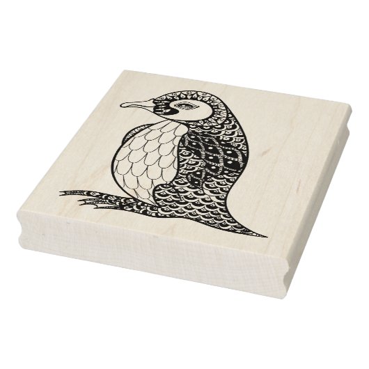 Künstlerischer König Penguin Zendoodle Gummistempel (Stempel)