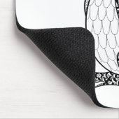 Künstlerischer König Pinguin Zendoodle Mousepad (Ecke)