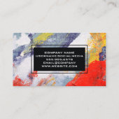 künstlerischer kreativer Hintergrund Visitenkarte (Rückseite)