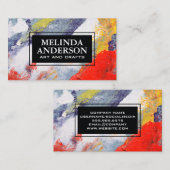 künstlerischer kreativer Hintergrund Visitenkarte (Vorne/Hinten)