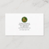 Künstlerischer kreativer visitenkarte (Rückseite)