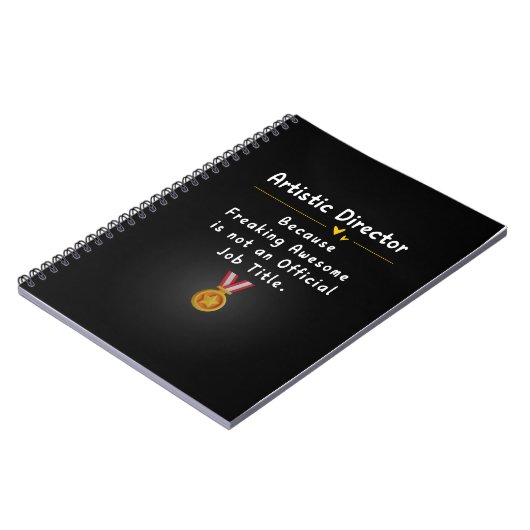 künstlerischer Leiter Notizblock (Linke Seite)