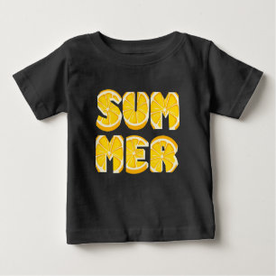 Künstlerischer Lemon Summer Baby T-shirt