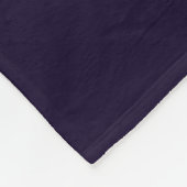 : Künstlerischer lila und blauer Blumenprint Fleec Fleecedecke (Ecke)