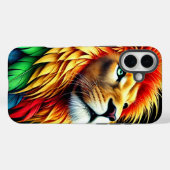 Künstlerischer Lion Phone Case (Rückseite (Horizontal))