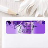 Künstlerischer Luxus Chic Modernes Glam Lila Metal (Insitu)