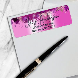 Künstlerischer Luxus Chic Modernes Glam Pink Metal