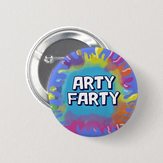 künstlerischer Maler Button (Vorne & Hinten)