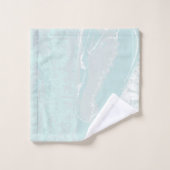 künstlerischer Meeresfluss Badhandtuch Set (Waschlappen)
