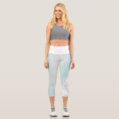 künstlerischer Meeresfluss Capri Leggings (Vorderseite)