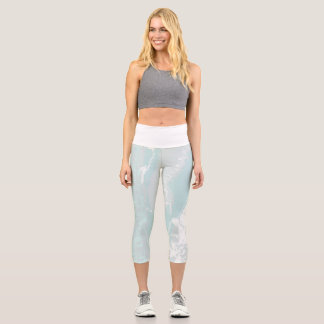 künstlerischer Meeresfluss Capri Leggings