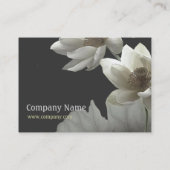 Künstlerischer orientalischer Lotos blüht Visitenkarte (Rückseite)