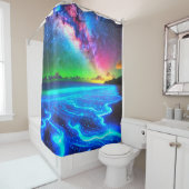 Künstlerischer Ozean Duschvorhang (Beispiel)