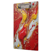 Künstlerischer Paint-Spritzer auf Marmor Klemmbrett (Links)